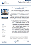 Nota informativa abril 2021 - Certificado Verde - o novo “passaporte Covid-19” para circular na Uniao Europeia
